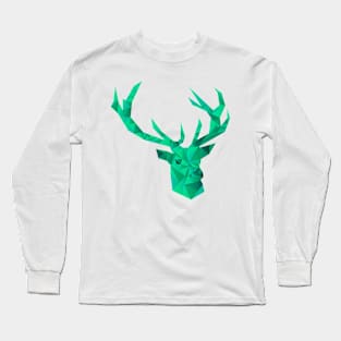 Low Poly Deer Long Sleeve T-Shirt